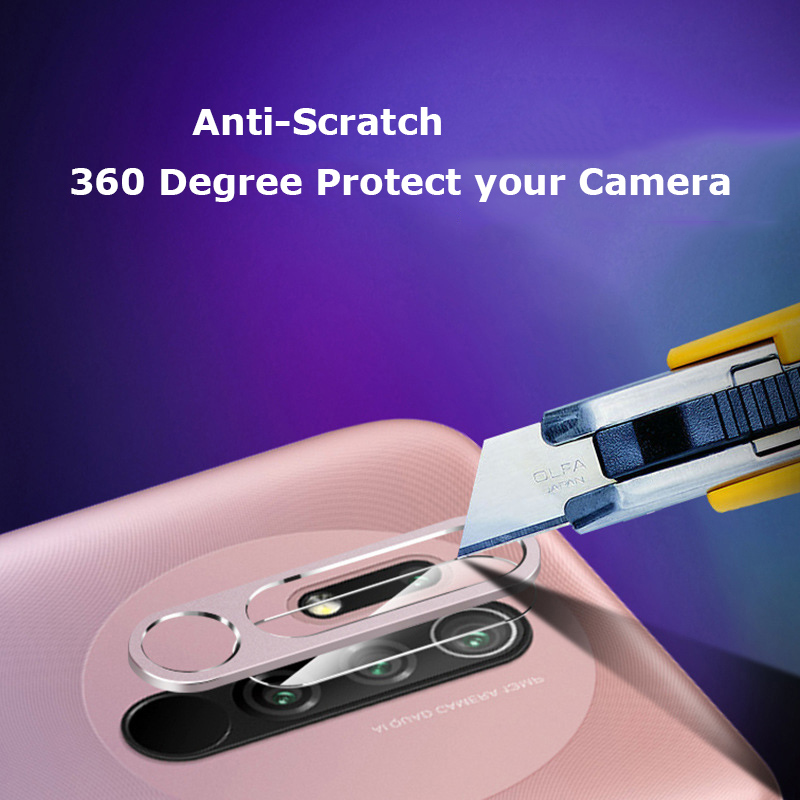 Bakeey-for-Xiaomi-Redmi-9-Anti-Scratch-Aluminum-Alloy-Metal-Circle-Ring--HD-Soft-Tempered-Glass-Rear-1732511-4